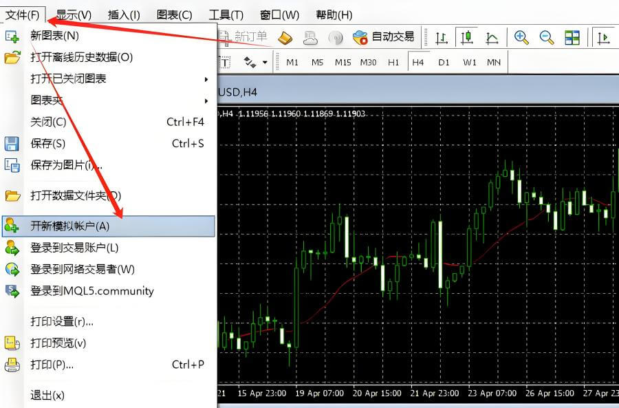 MT4模擬帳號新加導航列文件