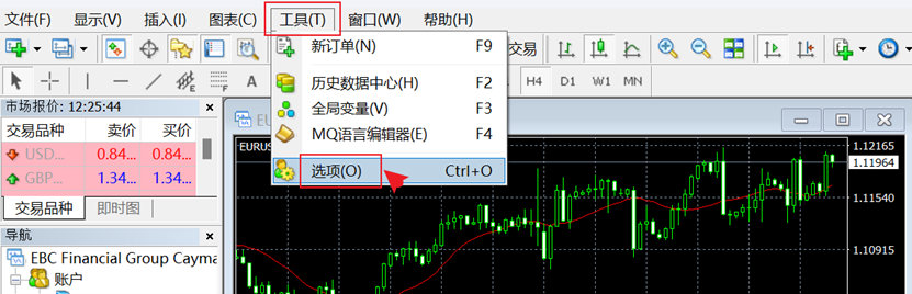 MT4工具-选项