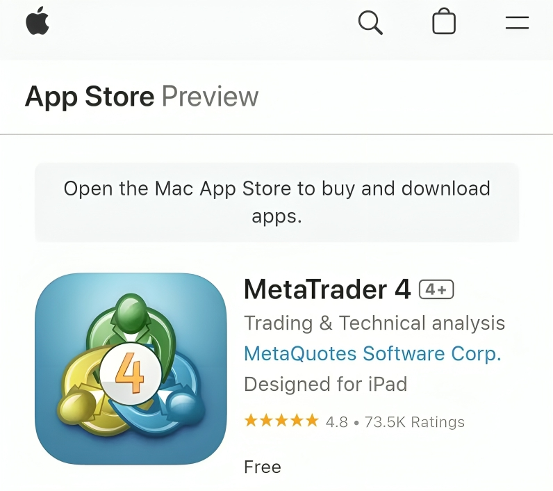 MT4 ios版软件官网苹果应用商店下载