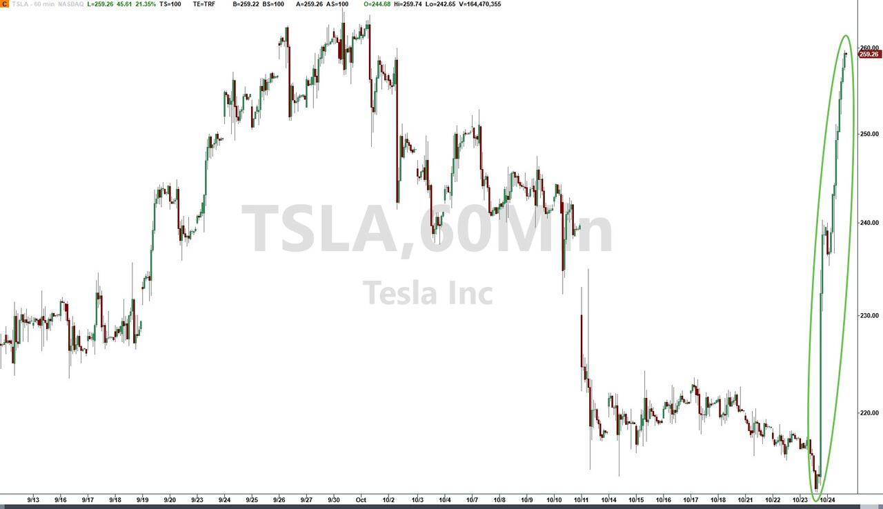 特斯拉(TSLA.US)财报震撼：股价创十年最大涨幅 华尔街激辩后市是涨是跌？ - 图片1