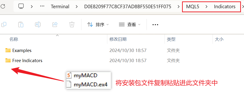 MT5电脑版双线MACD文件数据文件夹内安装