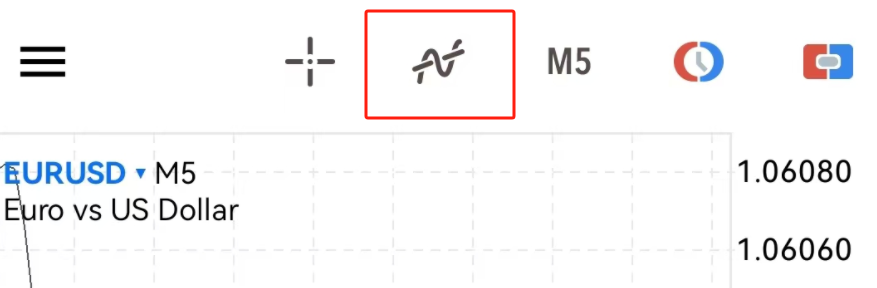 MT5安卓手机端图标页面-添加技术指标