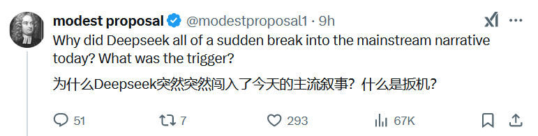 一夜之間，美國AI圈都在討論DeepSeek，股民們焦慮“這是在做空英偉達嗎？” - 圖片1