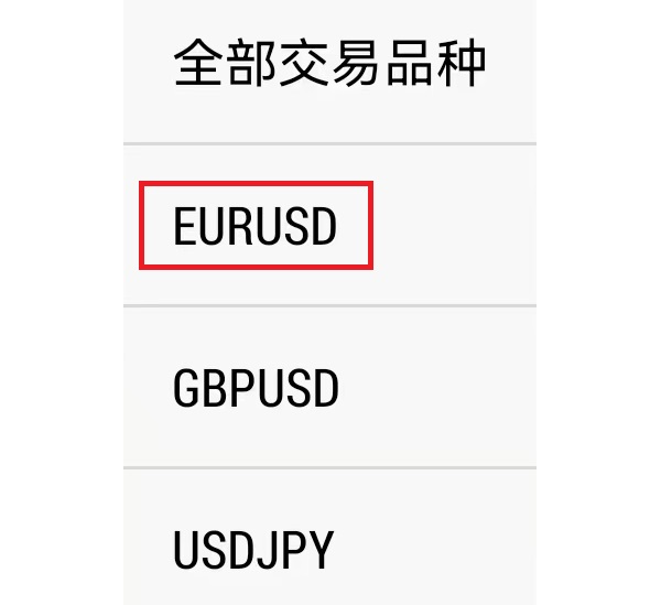 MT5历史页品种选择