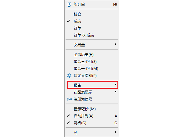 MT5保存記錄報告