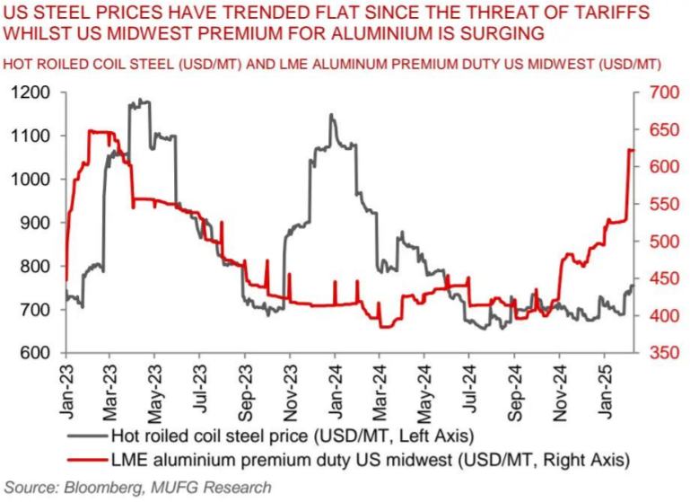 美國鋼鋁關稅政策如何影響大宗商品投資？MUFG給出參考指南 - 圖片1